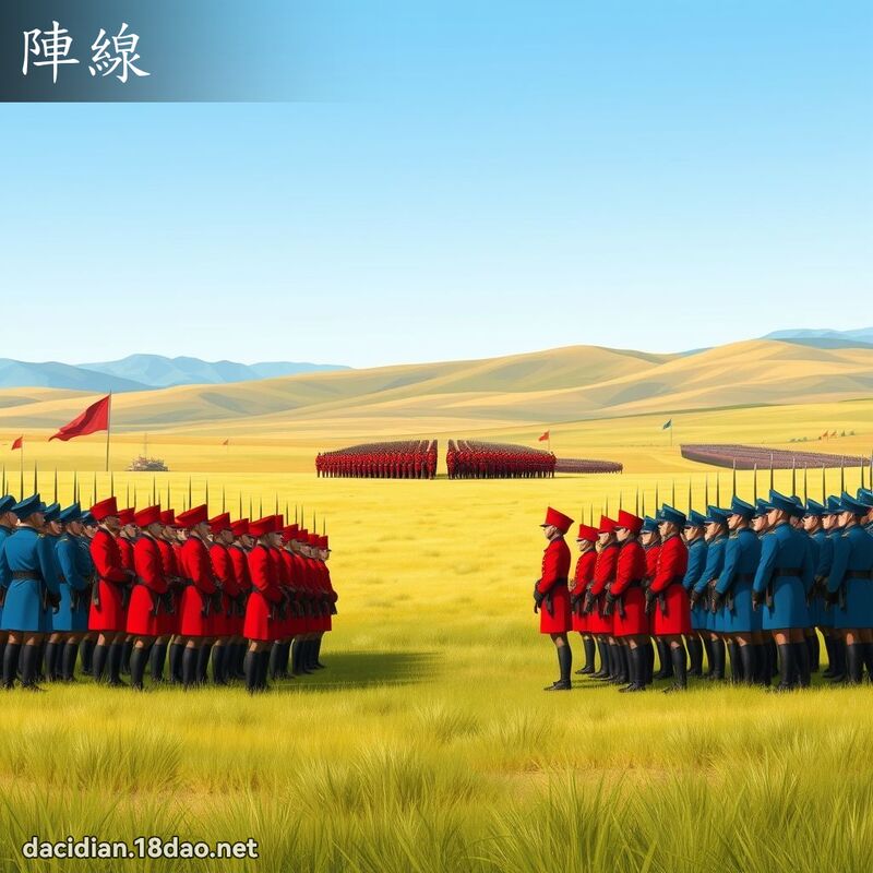 阵线 - 国语大辞典配图