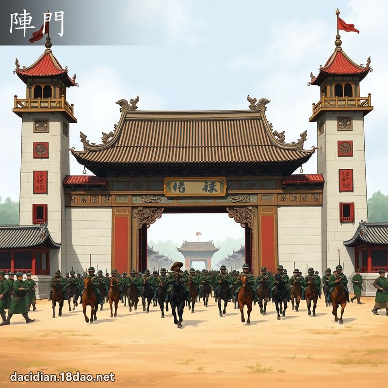 陣門 - 國語大辭典配圖