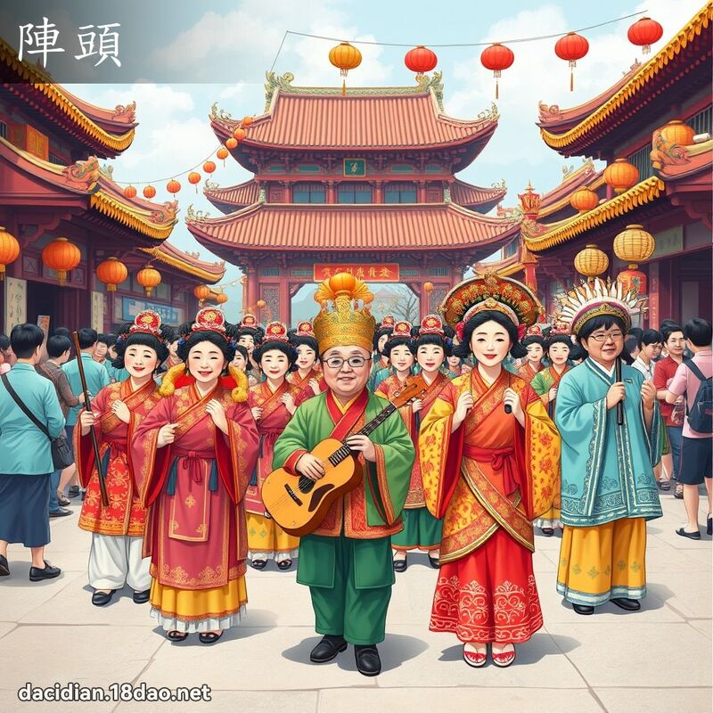陣頭 - 國語大辭典配圖