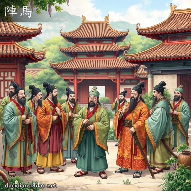 陣馬 - 國語大辭典配圖