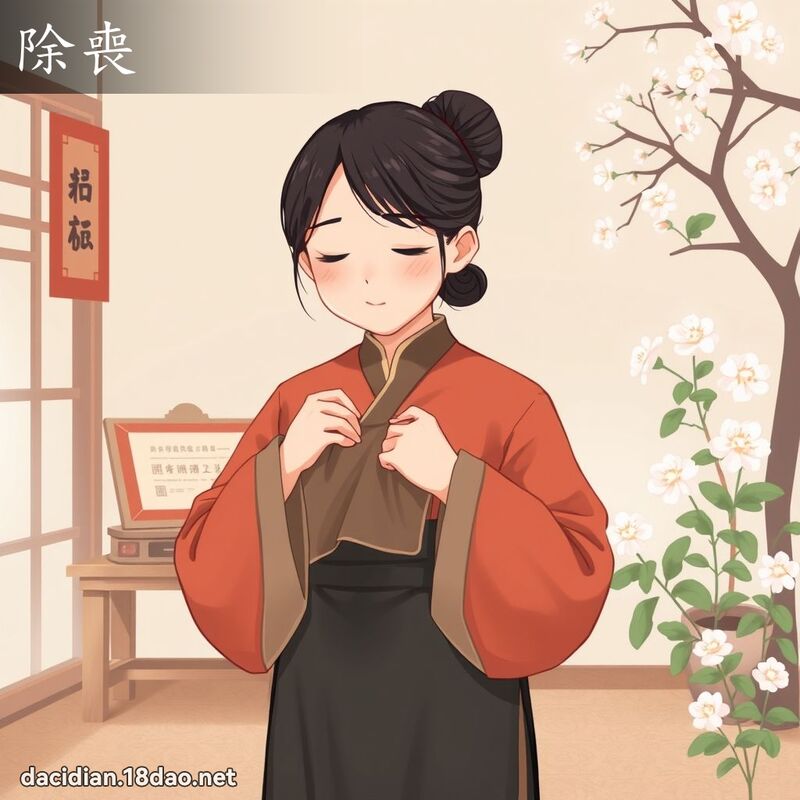 除喪 - 國語大辭典配圖