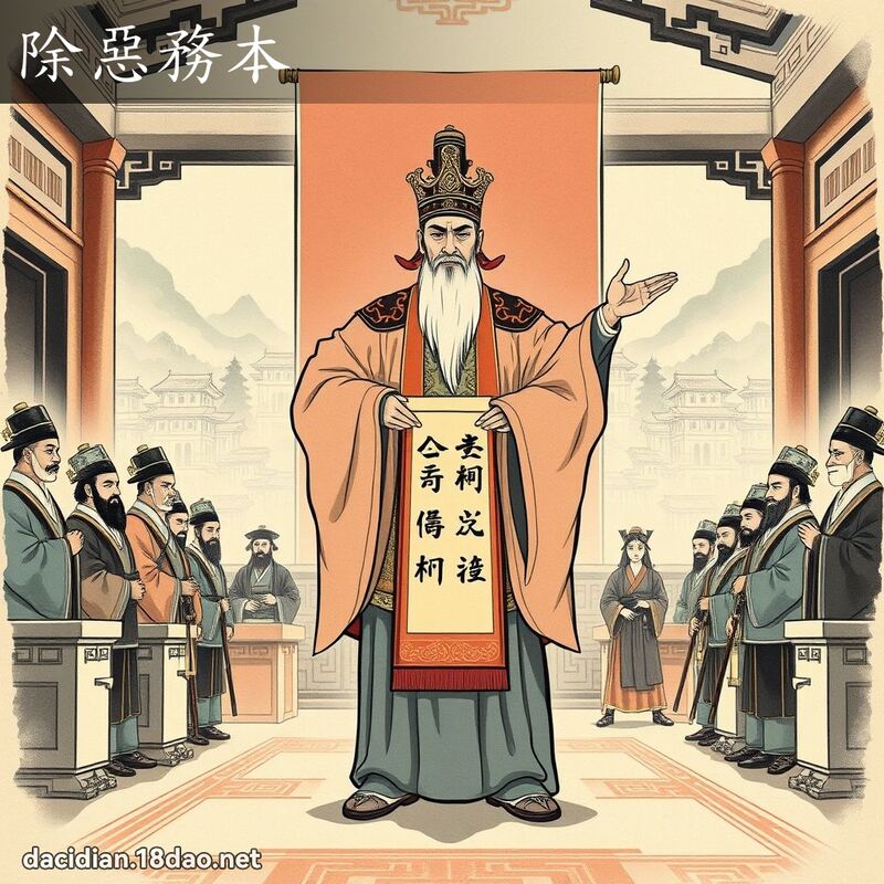 除惡務本 - 國語大辭典配圖