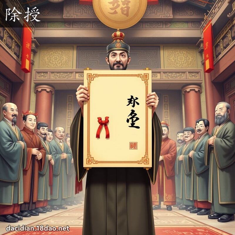 除授 - 国语大辞典配图