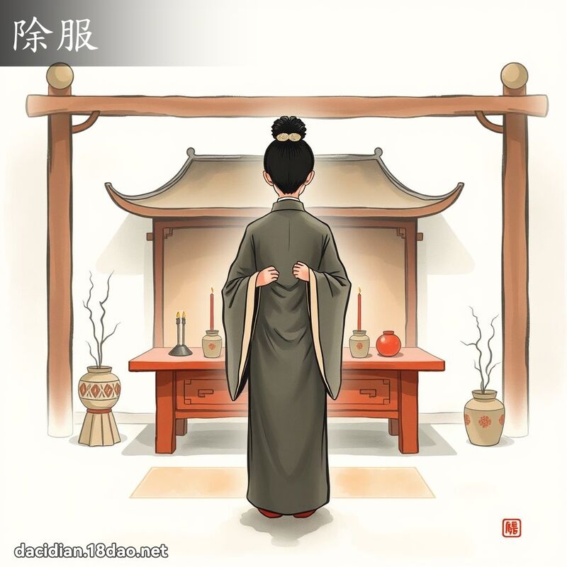 除服 - 國語大辭典配圖