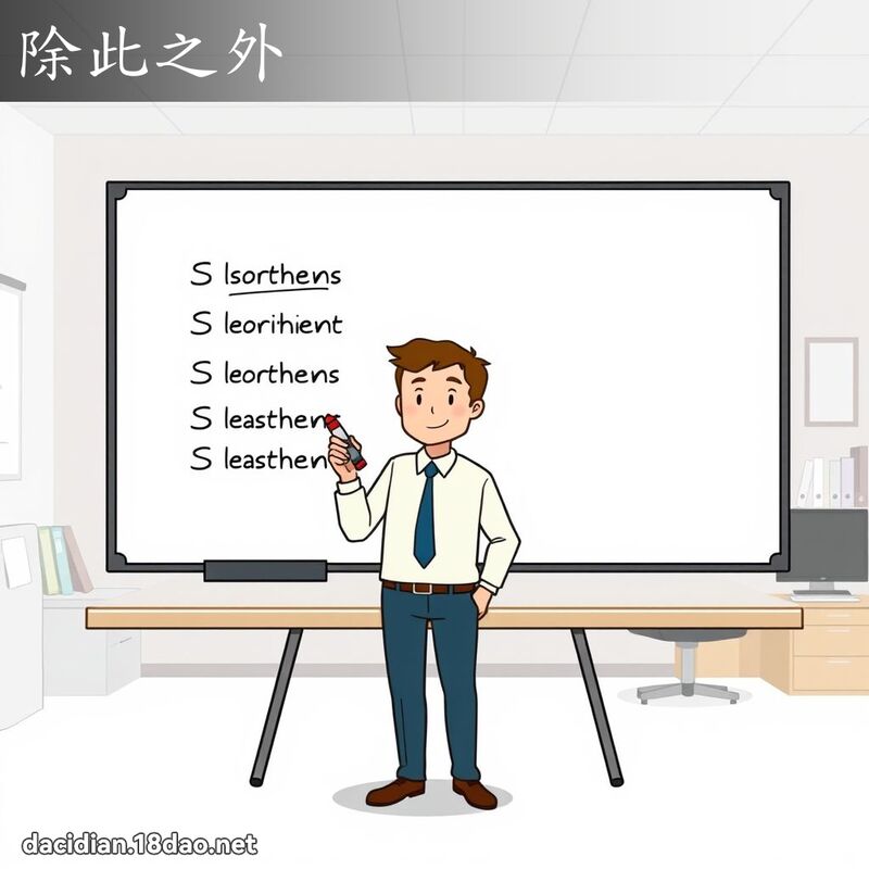 除此之外 - 國語大辭典配圖
