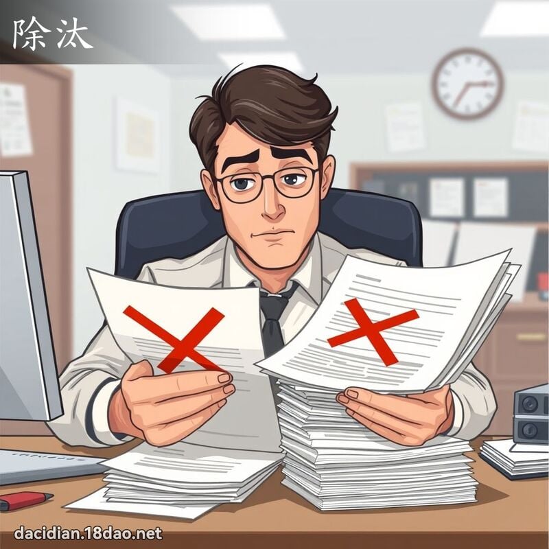 除汰 - 国语大辞典配图