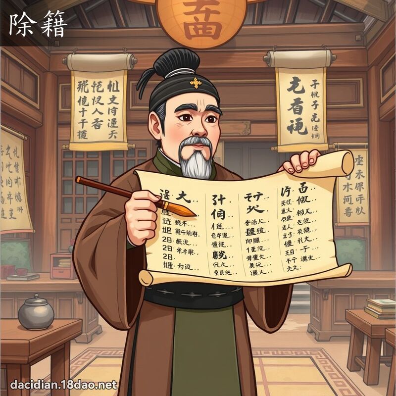 除籍 - 国语大辞典配图