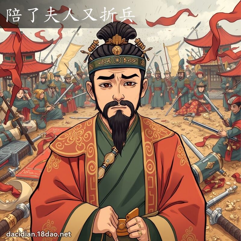 陪了夫人又折兵 - 國語大辭典配圖