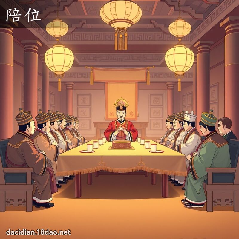 陪位 - 国语大辞典配图