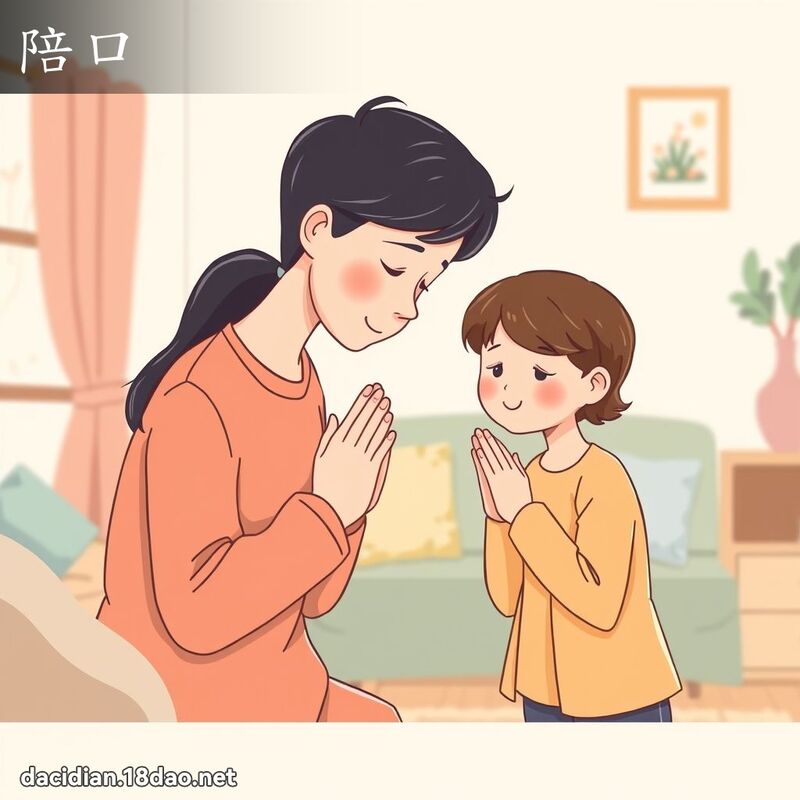 陪口 - 国语大辞典配图