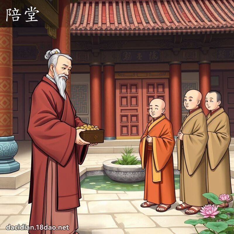 陪堂 - 國語大辭典配圖