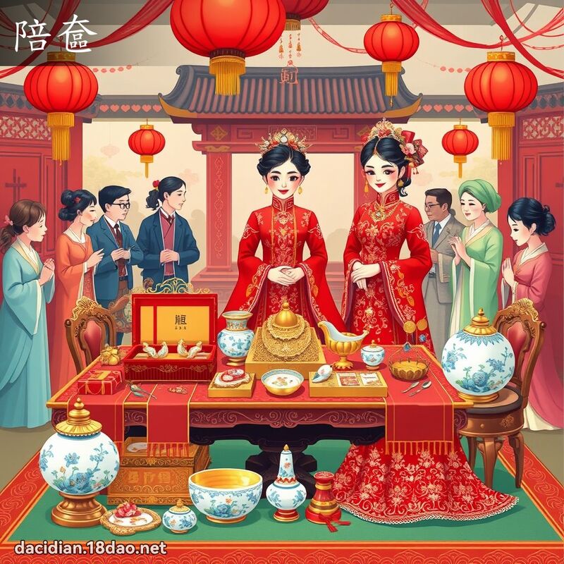 陪奩 - 國語大辭典配圖