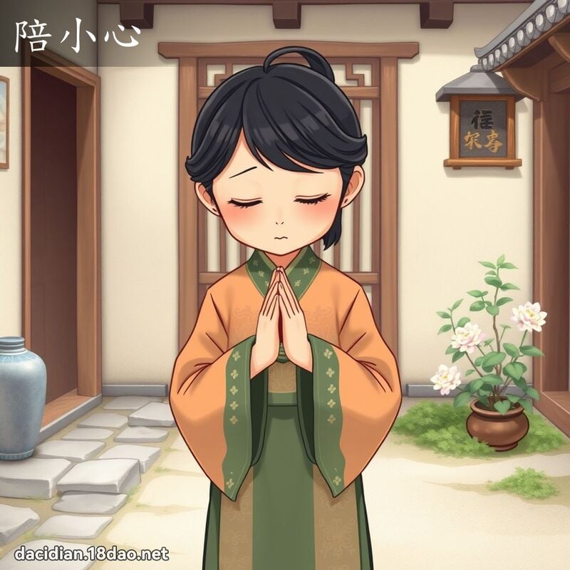 陪小心 - 國語大辭典配圖