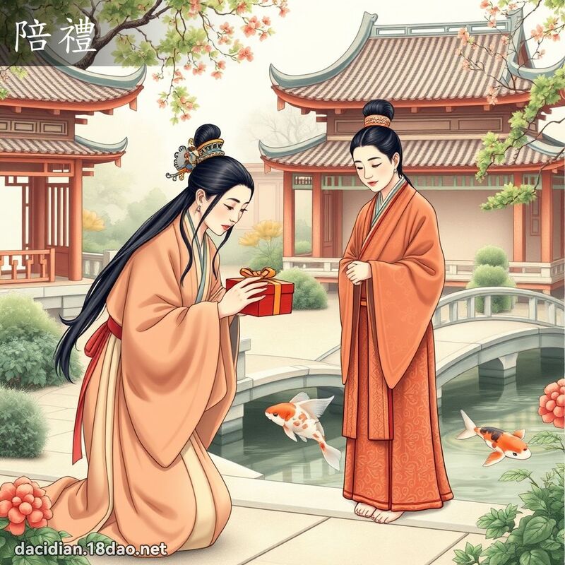 陪禮 - 國語大辭典配圖