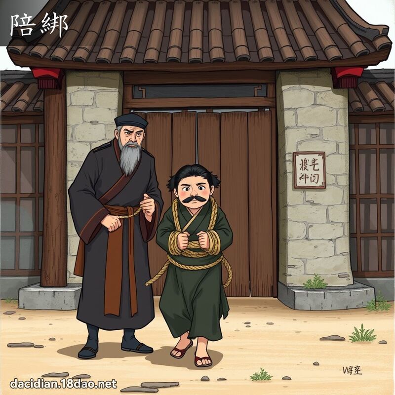 陪綁 - 國語大辭典配圖