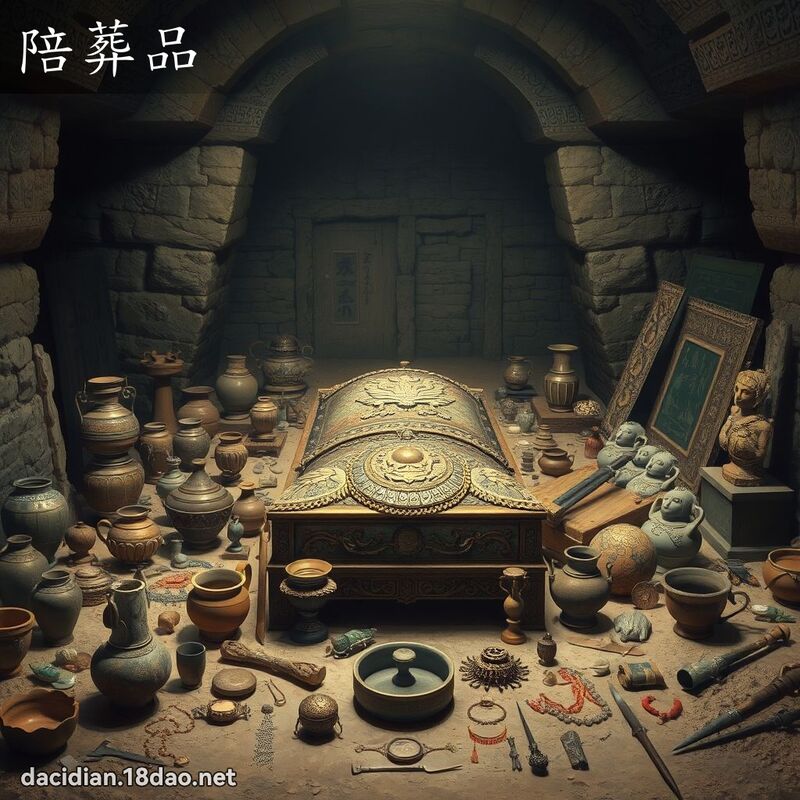 陪葬品 - 國語大辭典配圖