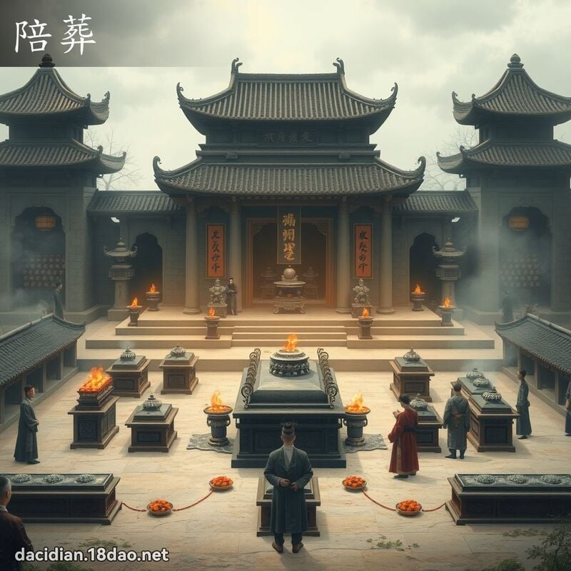 陪葬 - 國語大辭典配圖