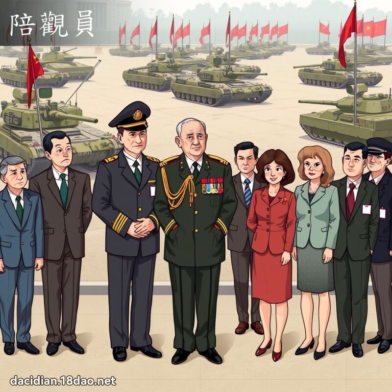 陪觀員 - 國語大辭典配圖