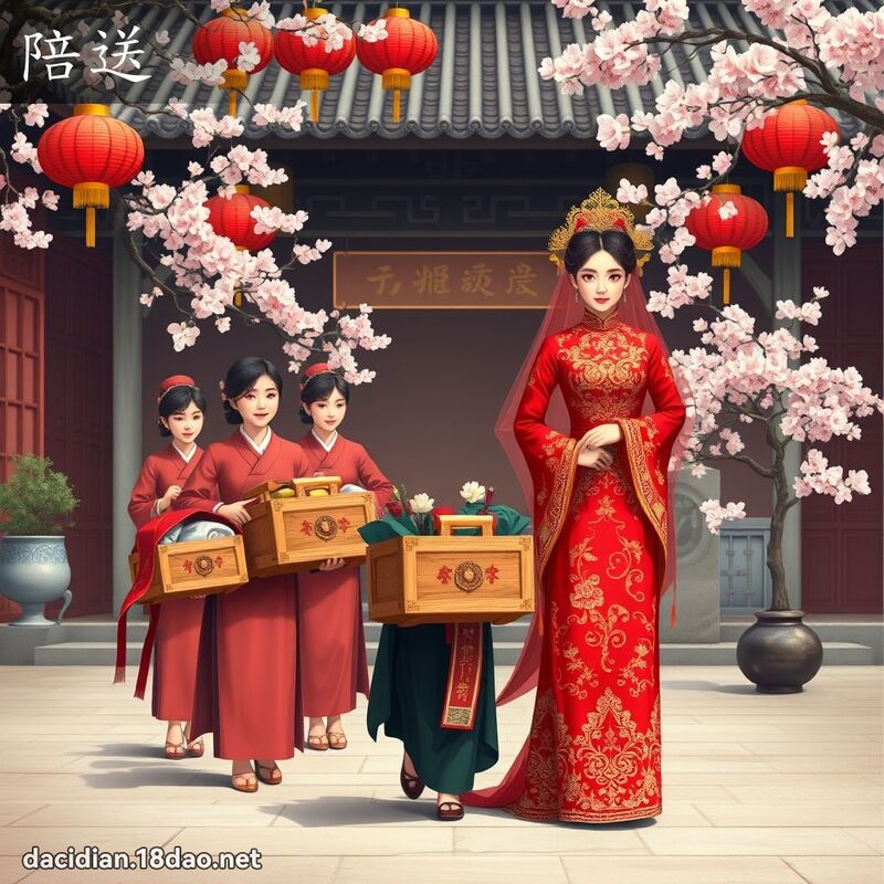 陪送 - 國語大辭典配圖