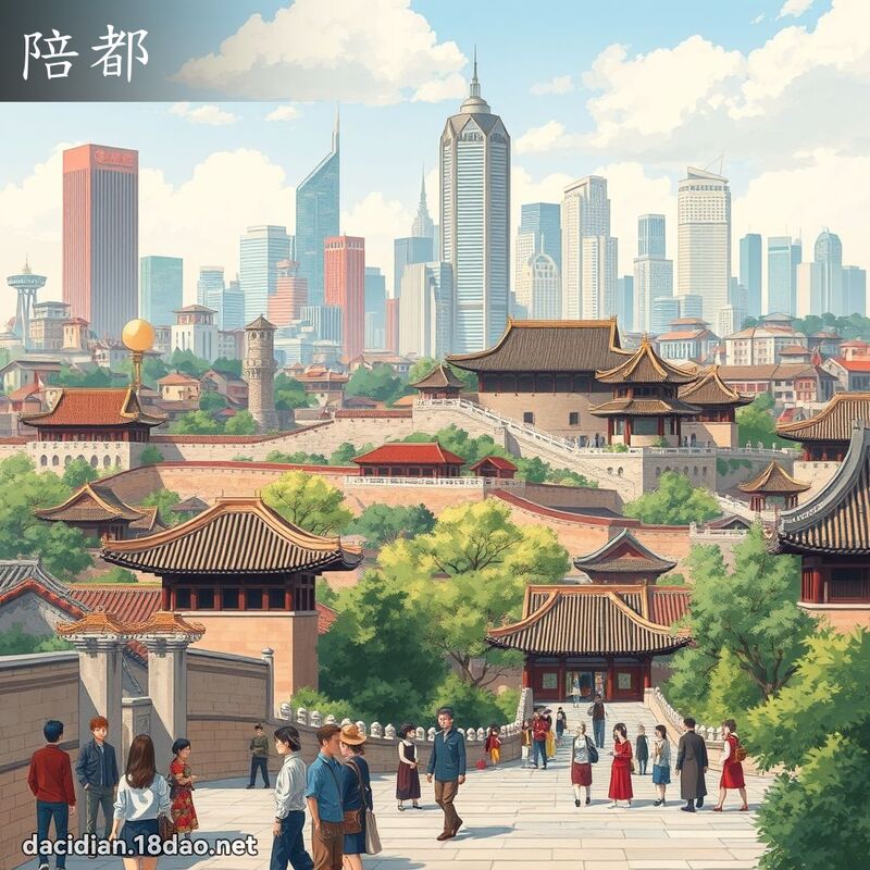 陪都 - 国语大辞典配图