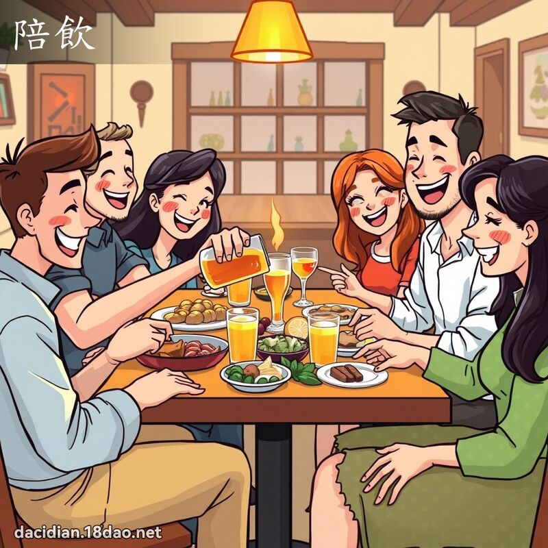 陪饮 - 国语大辞典配图