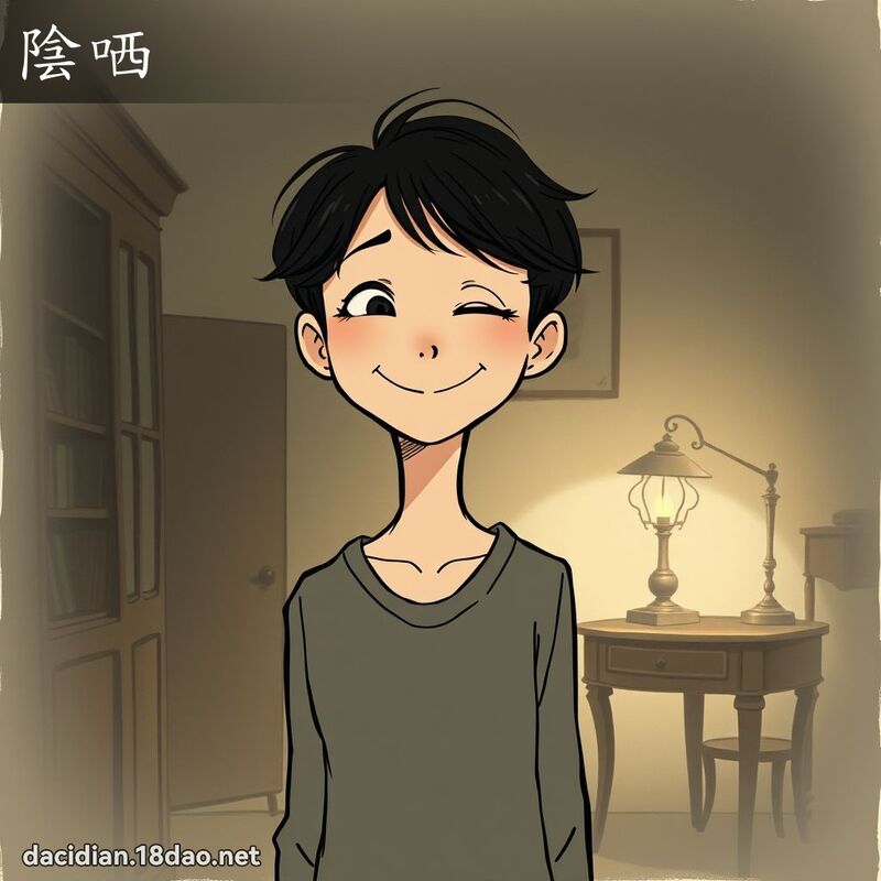 陰哂 - 國語大辭典配圖