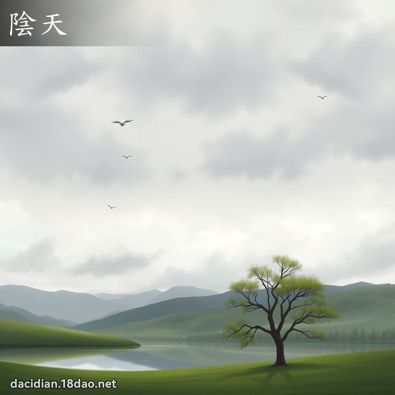 陰天 - 國語大辭典配圖