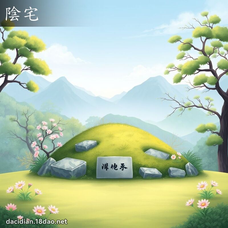 陰宅 - 國語大辭典配圖