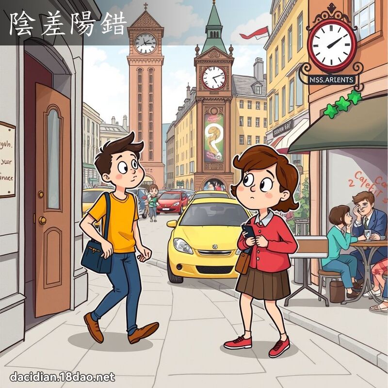 陰差陽錯 - 國語大辭典配圖