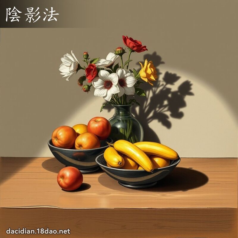 陰影法 - 國語大辭典配圖