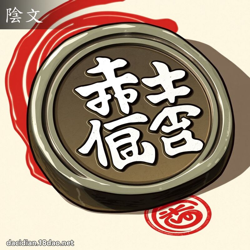 陰文 - 國語大辭典配圖