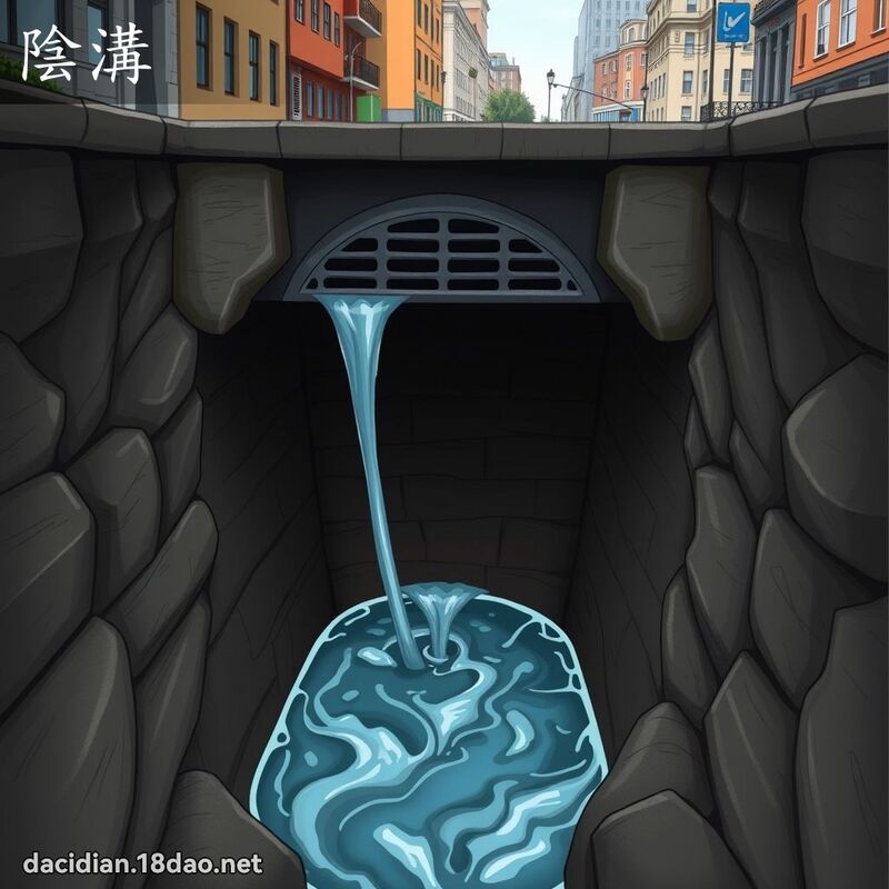 陰溝 - 國語大辭典配圖