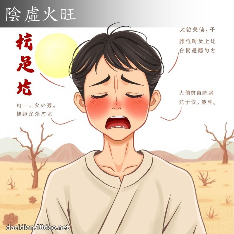 陰虛火旺 - 國語大辭典配圖