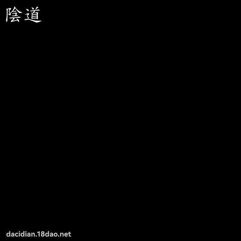 阴道 - 国语大辞典配图