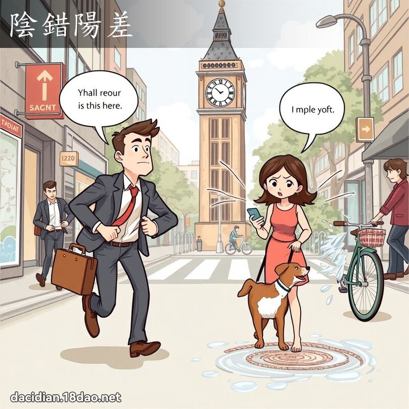陰錯陽差 - 國語大辭典配圖