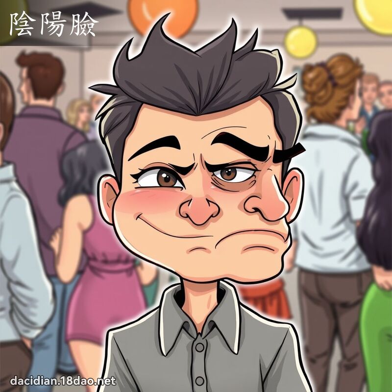 陰陽臉 - 國語大辭典配圖