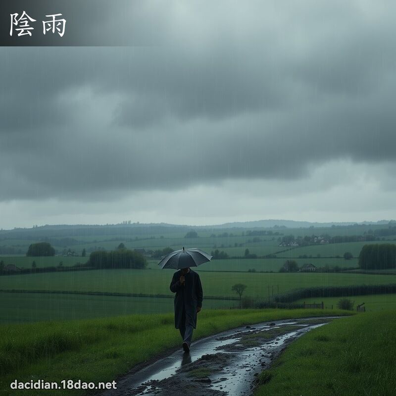 阴雨 - 国语大辞典配图