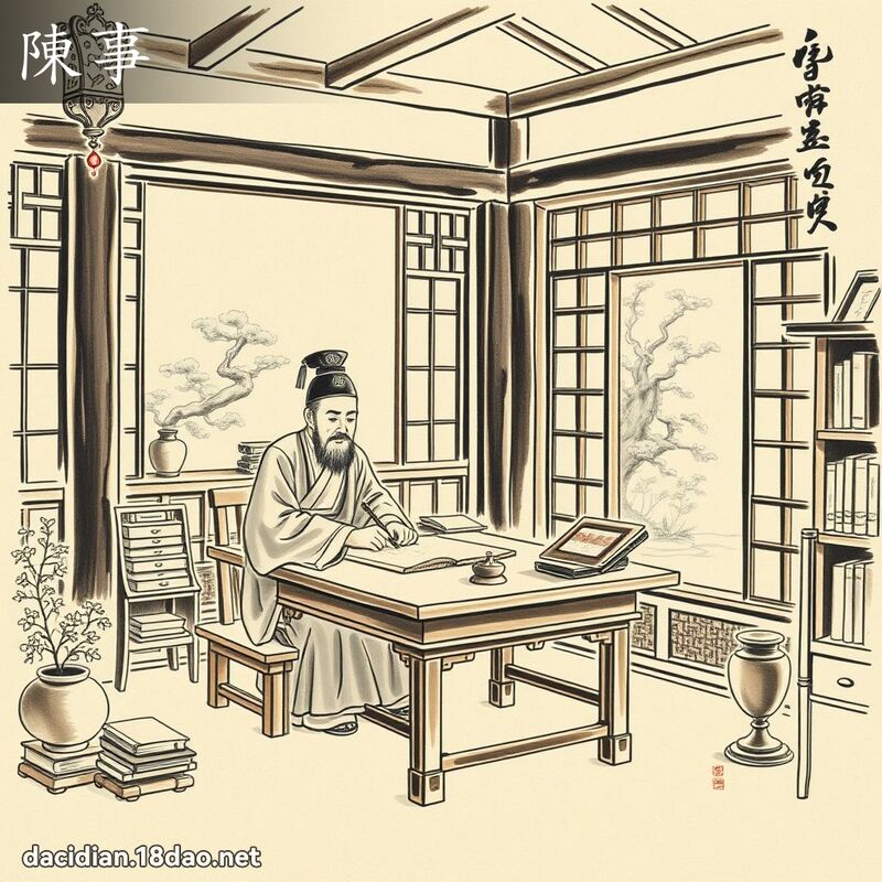 陳事 - 國語大辭典配圖