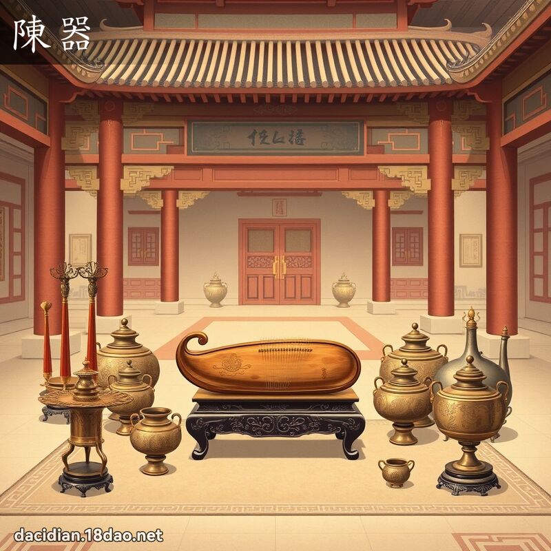 陳器 - 國語大辭典配圖