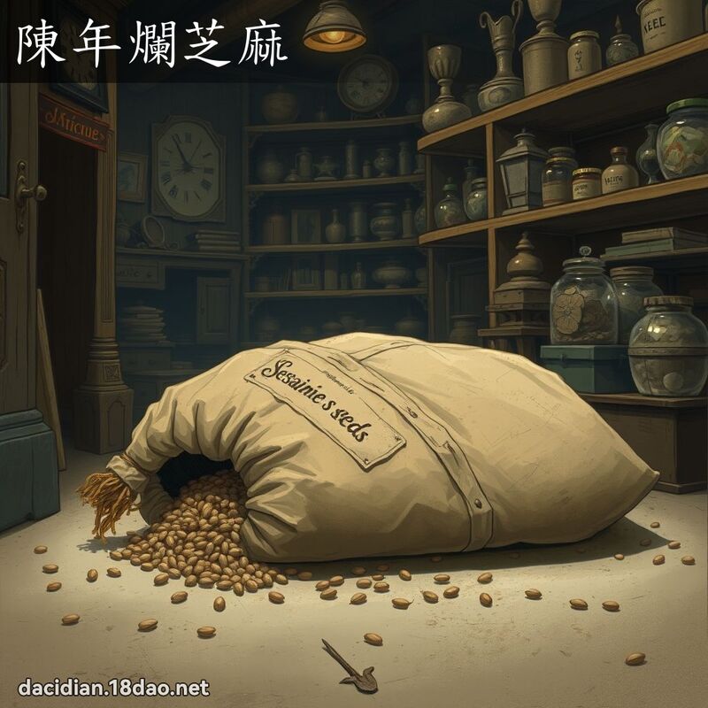 陈年烂芝麻 - 国语大辞典配图