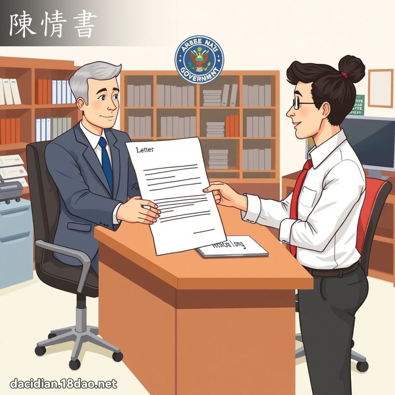 陳情書 - 國語大辭典配圖