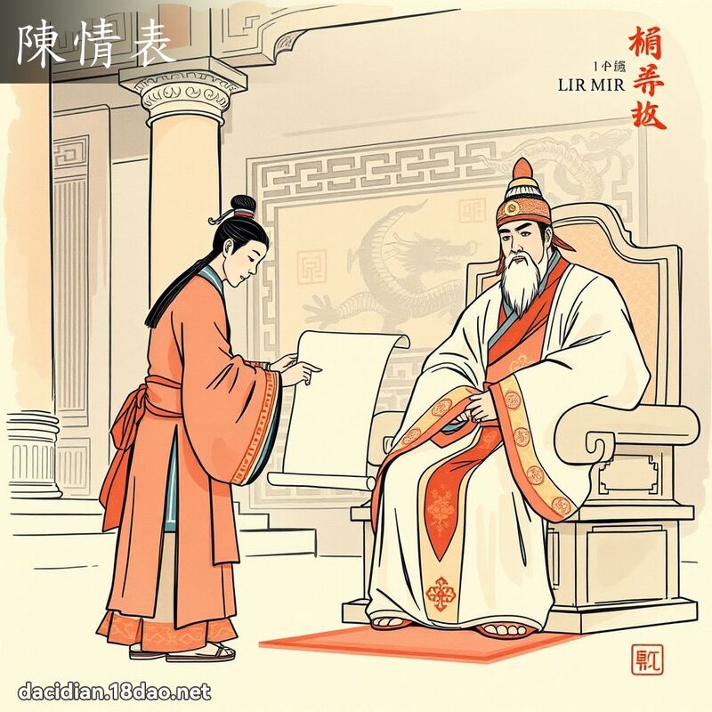 陳情表 - 國語大辭典配圖