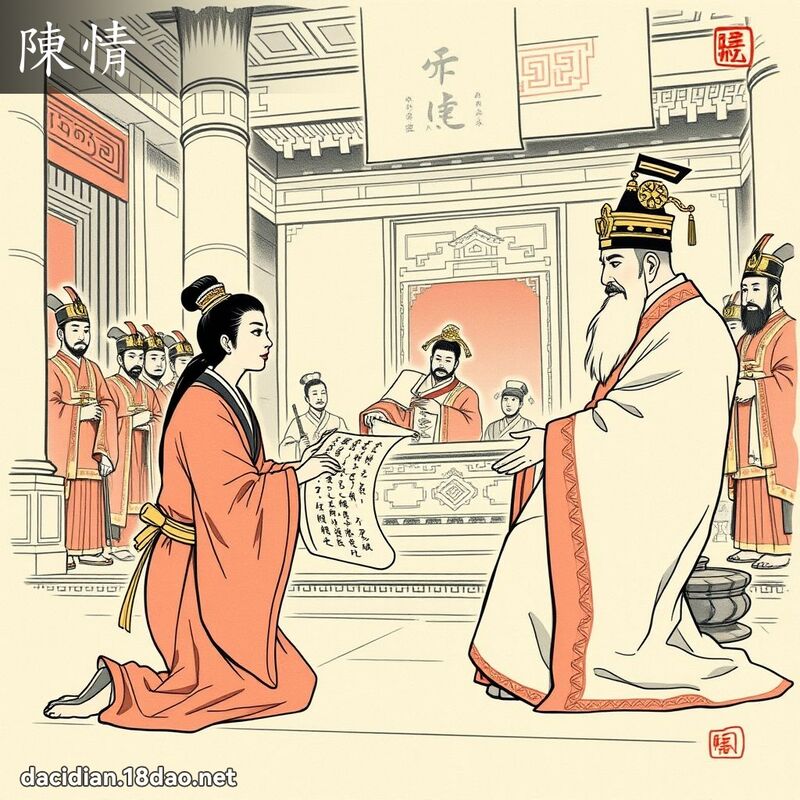 陈情 - 国语大辞典配图