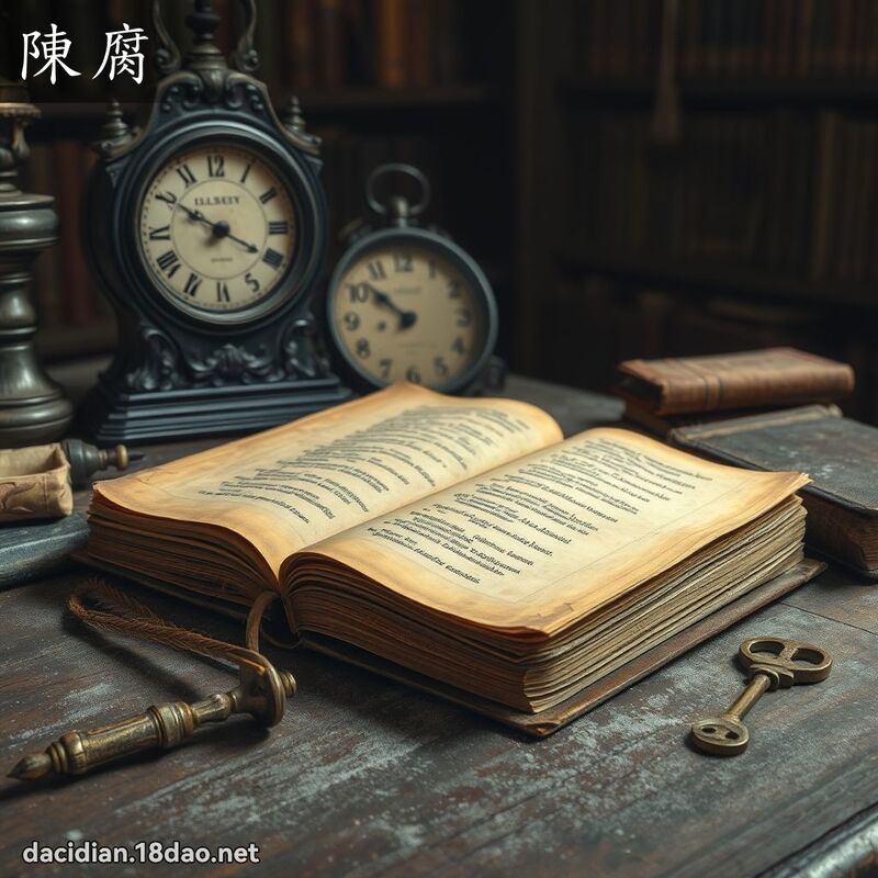 陈腐 - 国语大辞典配图