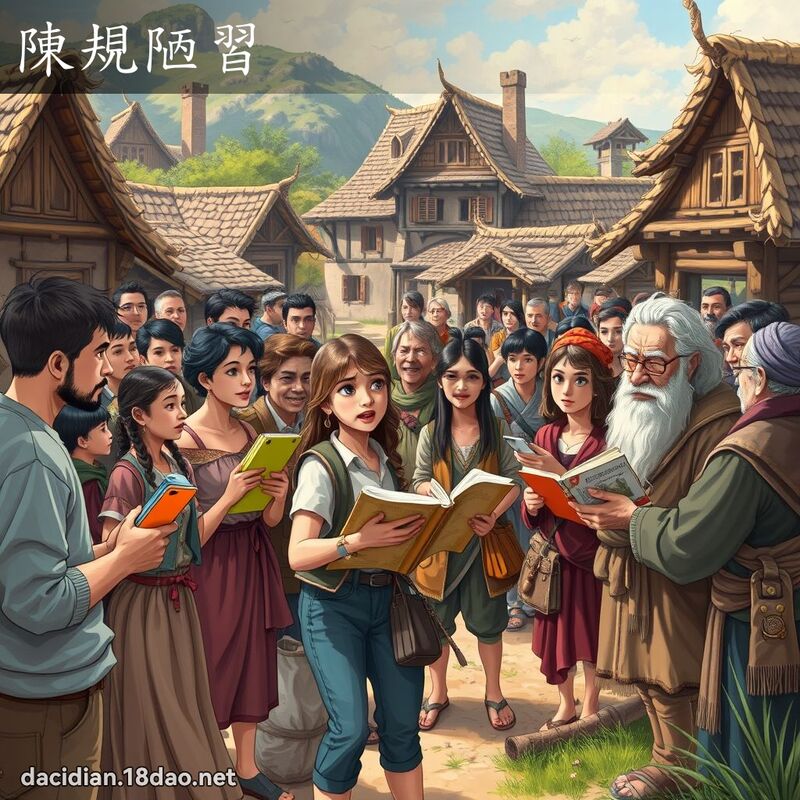 陳規陋習 - 國語大辭典配圖