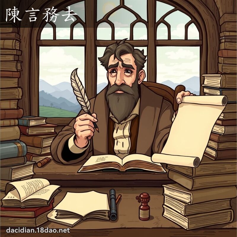 陈言务去 - 国语大辞典配图