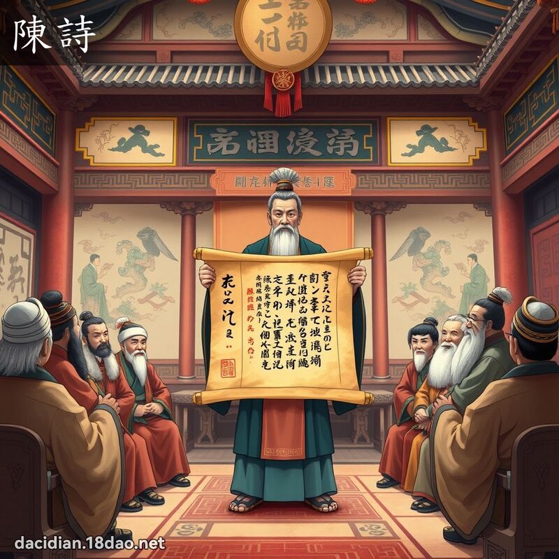 陈诗 - 国语大辞典配图