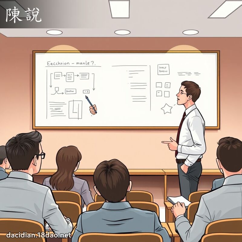 陳說 - 國語大辭典配圖