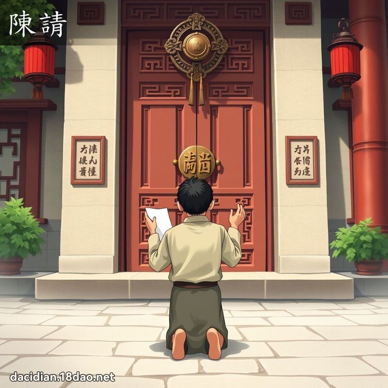 陳請 - 國語大辭典配圖