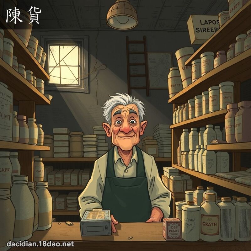陳貨 - 國語大辭典配圖